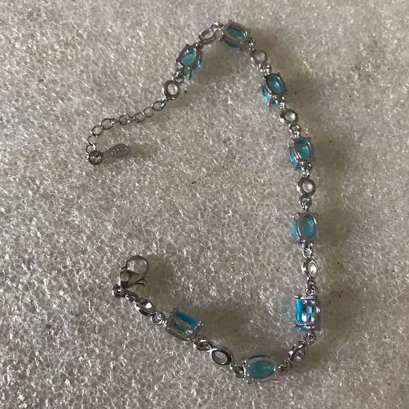 Elegant Blue Gemstone Bracelet